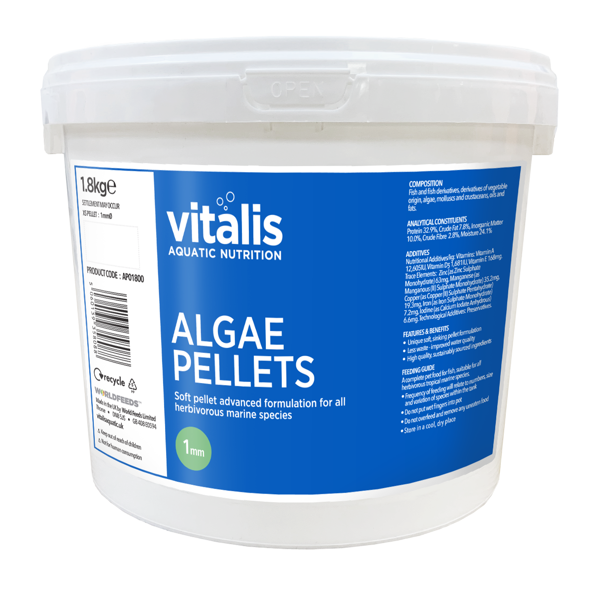 Vitalis Algae Pellets