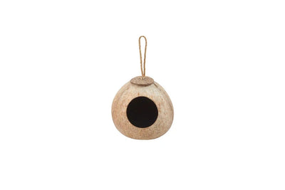 Golden Tree Coconut Bird House - Hanging