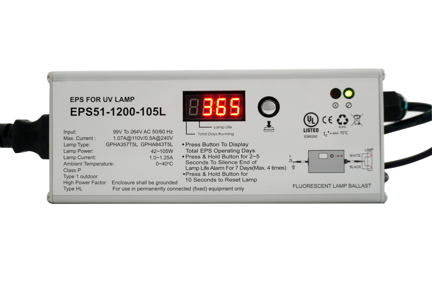 Lifegard 5" Pro-MAX High Output Amalgam Germicidal UV